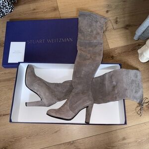 Stuart Weitzman Women's Highland Topo Suede Boots